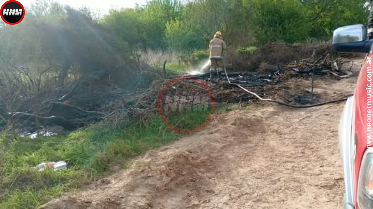 Las Cuevas: bomberos controlaron un incendio en una estancia