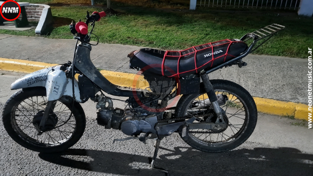 Detuvieron a un joven con una moto robada y cocaína en Concepción del Uruguay