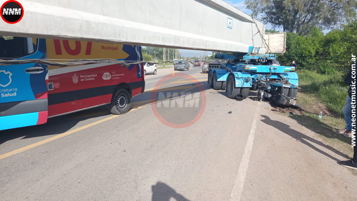 Córdoba: una mujer sufrió graves heridas en un triple choque